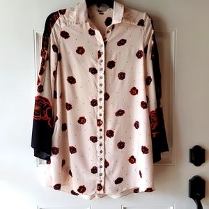 COPY - Free People Floral Button Down Mini Dress